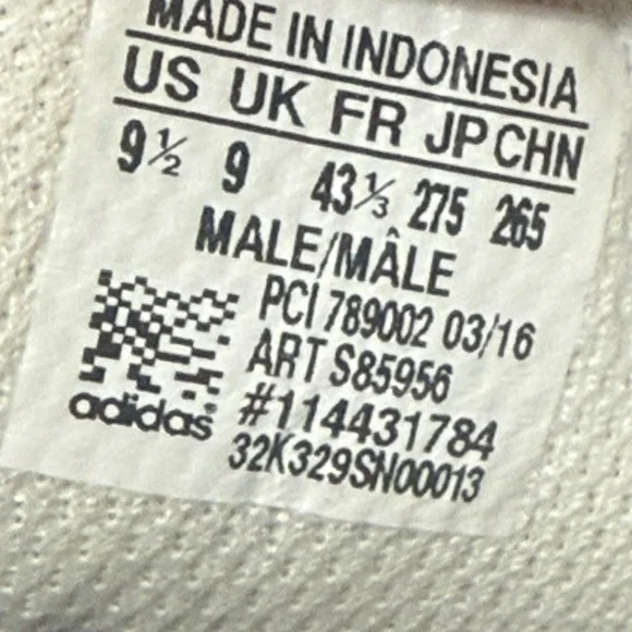 Adidas White and Black High-Top Sneakers